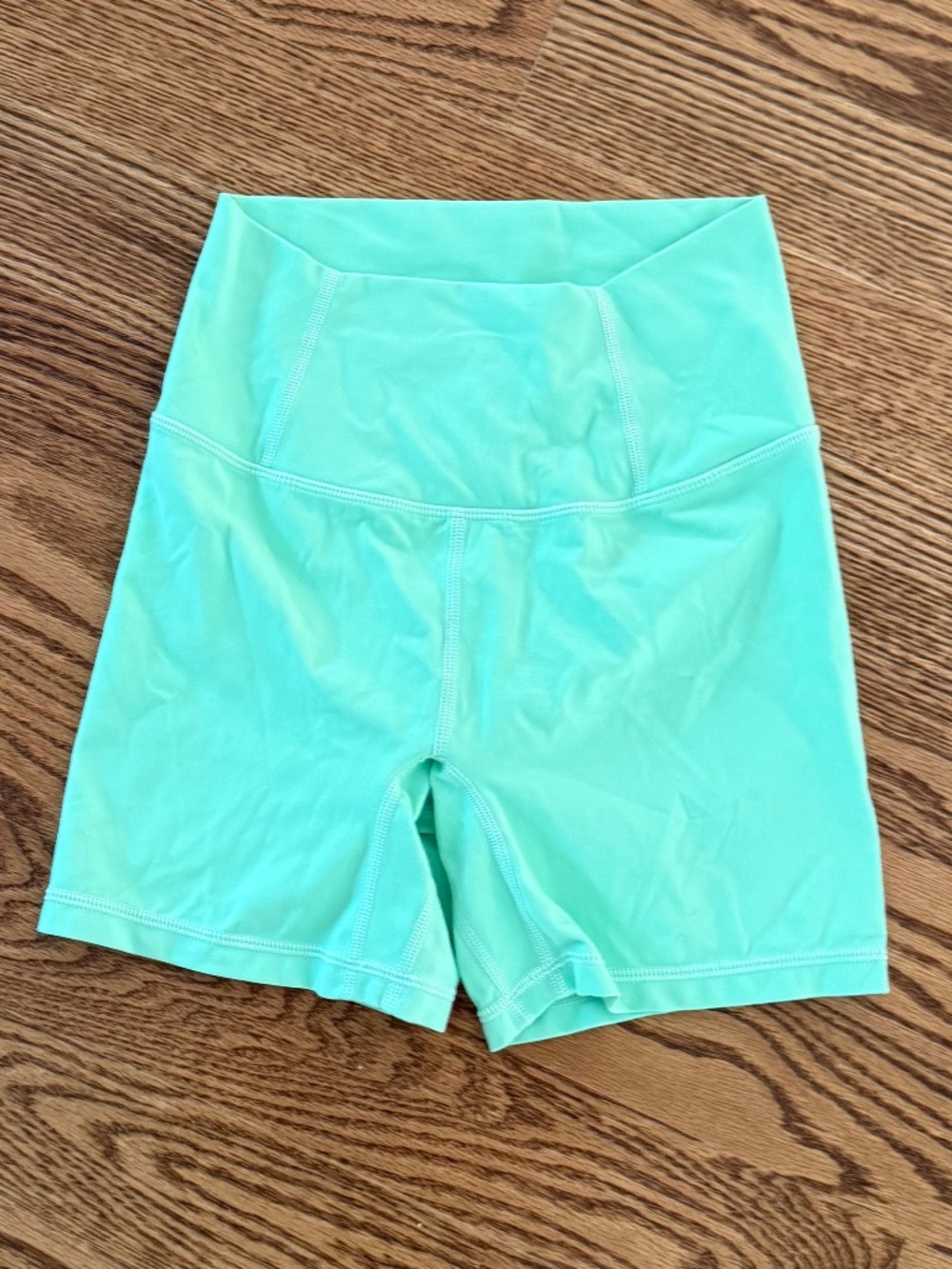 FP Movement Free People High Rise Compression bike shorts XS Aqua/Mint